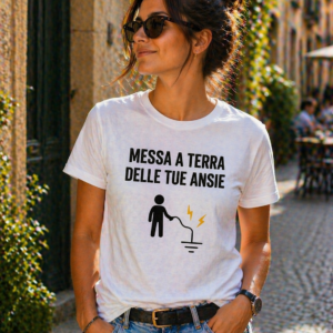 T-shirt sarcastica Messa a terra delle tue ansie per elettricisti